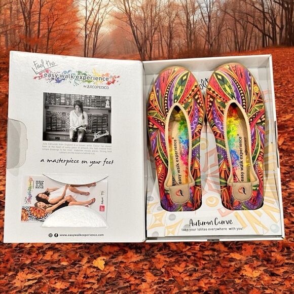 ARCOPEDICO Women’s Printed Lolita Art Edition in the Size 39/8-8.5 US Size - Picture 11 of 15